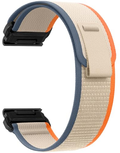 ZoRoll QuickFit 22 mm Nylon Strap for Garmin Fenix E 47mm /Fenix 8 47mm / 7 Pro/7/6 Pro/6/5 Plus/5, Sport Replacement Bracelet, Watch Band for Garmin Epix (Gen 2)/Epix