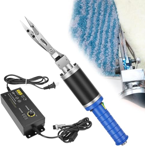 Cashwise Professionelle Tufting-Schnitzschere, Teppich-Schnitzschere, Teppichschnitzwerkzeug, elektrische Schere, Tufting-Teppich-Gravur, Trimm-Modellierschere mit Ersatzschneidklinge
