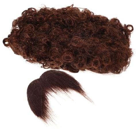 ibasenice Afro Perücke Und Falscher Für Männer Partyzubehör Für Piratenkostüme Cosplay-Requisiten Für Themenveranstaltungen