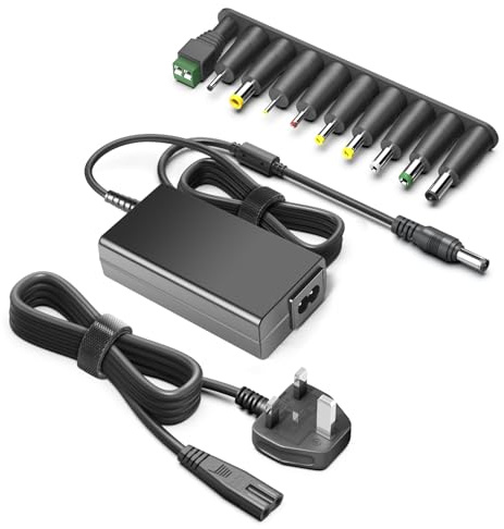 TAIFU Universal 24V Power Supply Charger for Printer Scanner LED Strip Light Monitor,Philips Hue LED,Bose Soundbar 500,JBL Bar 3.1,Polk Speaker,Cricut Maker 3 Silhouette Cameo 1 2 3 4 5 Adapter Cable