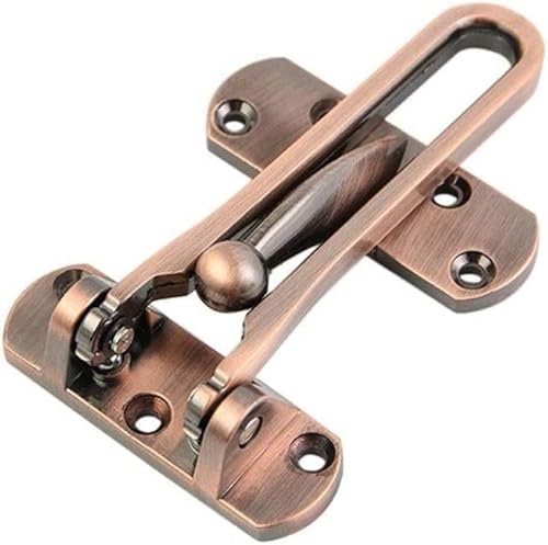 dvnFWKc Slide Bolt Gate Latch, 1 Stück Zinklegierung-Türriegel, Schiebeschloss, Riegelschloss, Hotelbüro-Kette, Tor, Schrankriegel, dekorative Hardware(Reddish Brown)