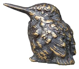 Bronze-Skulptur Eisvogel | klein | 6x4x5cm | Tierfigur aus Bronze handgefertigt