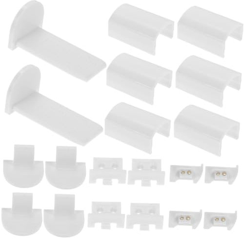 ORFOFE 32pcs Pleated Blind Repair Kits Replacement Parts for 2MM Pleated Blinds Includes Fixers Repair Tabs & Stems for Home Window Treatments
