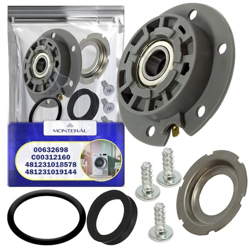 Lagersatz für Waschmaschine 632698 00632698 für Bosch 483064 für Gorenje | C00312160 für Indesit 481231018578 481231019144 für Whirlpool - Garantie 10 Jahre - MONTERAL