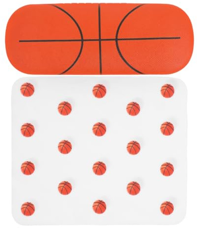 MUCKLILY Étui Rigide pour Chiffon de Nettoyage Boîte de Rangement Portable à Thème Football pour Garçon Fille Protection Fiable pour Étudiants