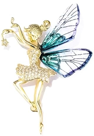 Orivin Broche De Cristal De Estilo Vintage Elegante Con Forma De Mariposa Colorida Y Diamantes De Imitación Para Mujeres Y Niñas, Regalo De Cumpleaños, Fiesta De Bodas.