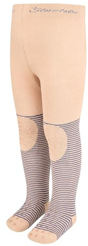 Sterntaler Baby Krabbelstrumpfhose Krokodil Crawling Tights Crocodile, Taupe, 80