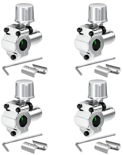 Zuxbolf 4 Pièces Kit de Valve de Perçage BPV-31, Valve de Perçage pour Réfrigérateur avec Clé Hexagonale pour Tubes de 1/4, 5/16, 3/8 et Climatiseurs CVC
