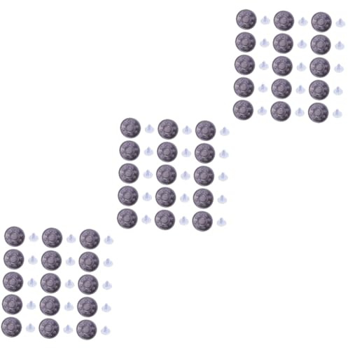 Angoily 150 Juegos Botones de Metal para Jeans de Botones de Presión para Pantalones y Tirantes Repuestos Resistentes con Remaches Reforzados Fácil Instalación sin Herramientas para Ropa y