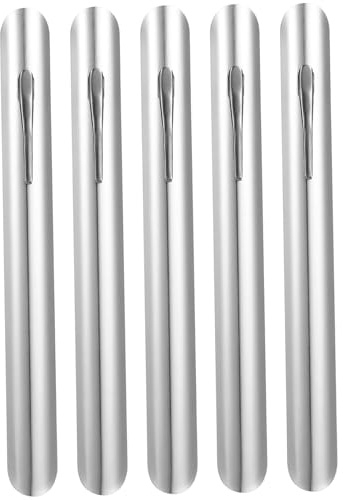 ROMISBABA 5 Piezas Limpiador Pan Acero Inoxidable Barredora Mesa Restaurante Ligera con Clip para Ropa Fácil Uso Profesional