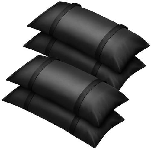 Evekea 4 Packs Umbrella Base Weights Sandbags, Outdoor Sand Bags for Weight, Weatherproof Heavy Duty Weight Sandbag for Garden Furniture Umbrella Stand Cantilevers Poolside Accessories