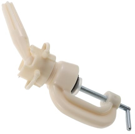PENIKOKO Wig Mannequin Head Holder Clamp Stand 90 Degree Angle, Wig Display Rack Support for Hairdressing Training and Styling, Table Mount Mannequin Head Stand for Cosmetology Practice