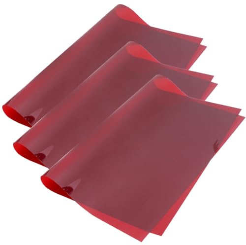 SHINEOFI Filtres de Couleur Rouge Température de Couleur en Lot de 3 pour Lampe LED et Projecteur Orientable pour Photographie et Tournage