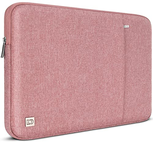 DOMISO Laptoptasche Laptop Hülle für 14 Zoll MacBook Pro/Max M4 M3 M2 M1 2021-2024,Laptop Tasche Kompatibel mit 13,3 Zoll Acer HP Lenovo Dell Surface Laptop Schutzhülle Laptophülle, Rosa