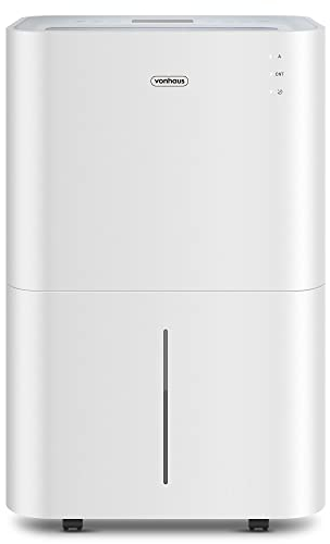 VonHaus Dehumidifier 20L/Day, 4.5L Water Tank, WiFi/Smart Moisture Extraction Machine For Damp, Condensation, Laundry/Clothes Drying, Prevents Mould & Smells, for Home, Bedroom, Utility Room & More
