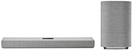 Harman Kardon Sprachaktivierte Soundbar mit MultiBeam und Google Assistantm Silver