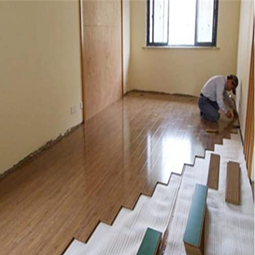 HARICSET Aislante Acustico Suelo Base para Suelos de Parquet 2 mm de Espesor con Barrera de Vapor de Espuma y Aluminio,para Suelos Laminados y de Parqué(Size:1 * 25m)