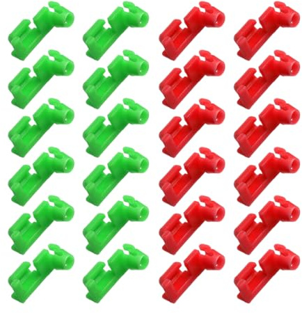 JNNJ 24 Pcs Car Door Lock Rod Clips, Plastic Car Door Lock Fasteners, Door Lock Rods End Clip, Plastic Door Lock Rod Fastening, Car Parts