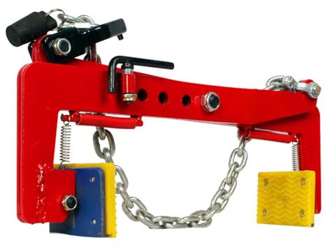 Heavy Duty Steel Beam Clamp, Lifting Clamps Beam Jaw Opening Adjustable, Chain Lifting Clamps, Alloy Steel Forging, for Lifting and Transporting Concrete Blocks/Granite/Glass Slabs (A32)