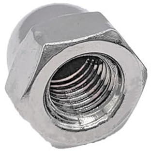 Tuerca ciega de Bellota M20 M22 M24 de Acero Inoxidable, Acabado Liso Decorativo, Tuerca ciega Hexagonal, Tuercas de Cabeza de cúpula de Bellota for Tornillos, 1 ud. (Size : M24(1pc))