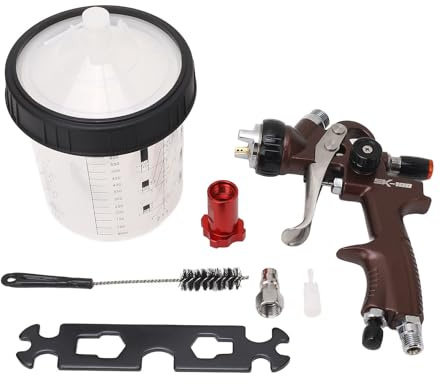 Pistola Pulverizadora de Aire 600ml con Alta Atomización, Kit Premium para Pintura DIY y Proyectos Domésticos, Ideal para Coches y Hogar, 2,0 Bar