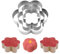 DIKARIYA Tortenring Edelstahl Set, 3 Stück Blumen Backform Kuchenring Backrahmen Cake Ring 10/15 /20 cm,Backring Form Feste Tortenform Torten Zubehör für Kuchen Moussekuchen Creme Schicht Gebäck