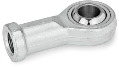 Ganter Normelemente | Gelenkkopf, Gelenklager mit Innengewinde | GN 648.1-10-M10-W | Stahl | 10mm Bohrung | Gewinde M10