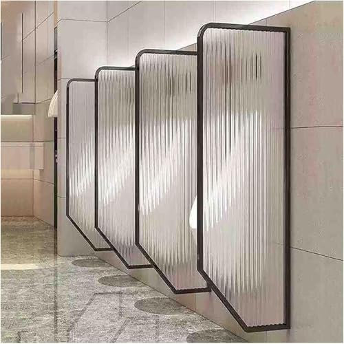 MAYFABD Urinale aus Edelstahl an der Wand Montiertes Urinal für Männer Sichtschutz Moderne Urinal-Trennwand für öffentliche Toiletten in Unternehmen Toilettentrennwand aus Rostfreiem,B,2PCS