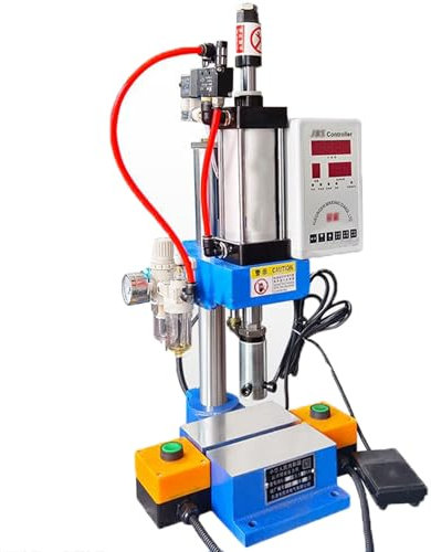 ylpddmm 440 Lb/200 Kg Punzonadora neumática,MáQuina Punzadora Vertical,Punzonadora Vertical De para Doblar, Remachar Y Formar por Extrusión,75mm