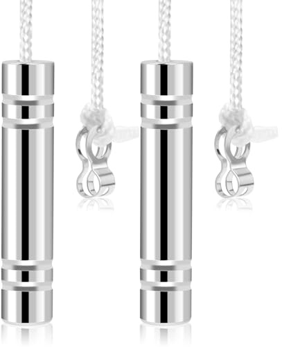 Bathroom Light Pull Cord Handle,2 PCS Chrome Light Switch End Weight | Extension Replacement with 150cm Nylon White Cord Connector for Blind Toilet Ceiling Light Fan Switches (Silver)