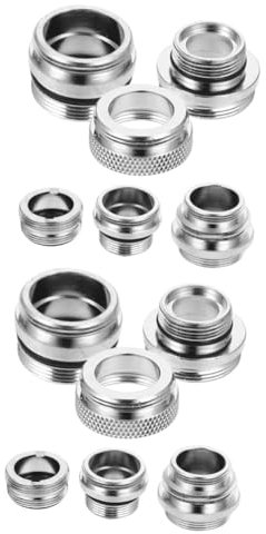 Yardwe 2sets Sink Faucet Hose Adapter Tap Extender for Sink Garden Hose Connector 6pcs*2