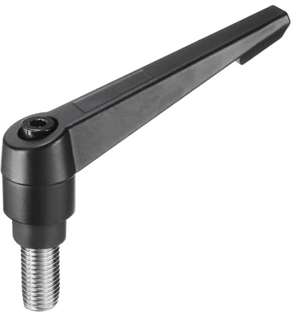 QUARKZMAN Klemmhebel Griff M16 x 30mm Spannhebelgriff Verstellbar 304 Edelstahl Gewindestift Handknöpfe Druckknopf Drehgriffe Bolzen Maschinengriffe für Schweißgeräte Druckgeräte