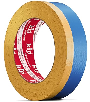 Kip 367 Multi-Tape - 2-i-1 Washi-Tec och tygband för maskering, skydd och putsning 30 mm/20 mm x 25 m | Maskeringstejp och rengöringstejp för väggfärg, akryl, spatel, målning och lackering