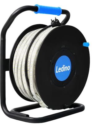 Ledino LED-Lichtband Wickede 50m, 65.000lm, 180 LED/Meter 11176004001019 Gesamtlänge: 50 m/LED: 180 Stk/Anz/Lichtstrom: 65.000 Lumen/Leistung: 600 W/Schutzklasse: IP65/Betriebsdauer: 50.000 Std.