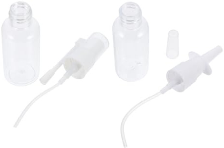 Warmhm 2 pièces Lot Flacons Pet pour Lavage Nasal Garçon Fille Nettoyant Doux Cavité Nasale Spray Hygiène Quotidienne Nez Élimination Mucus et Poussières Adapté Garçon Fille et