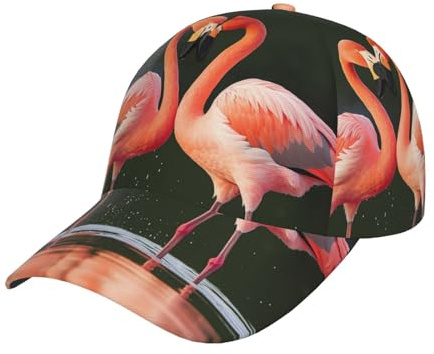 Los Flamencos Se Besan En El Lago Unisex Gorra Trucker Transpirable Gorras Hip Hop Protección Solar Gorra De Béisbol para Tenis Aire Libre Golf