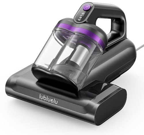 Lubluelu Matratzenreiniger 3-in-1, Milbensauger mit 20 kPa Leistung, Handgerät zur Reinigung von Bett, Sofa und Polstern, gegen Staub & Allergene, kompakt, Grau