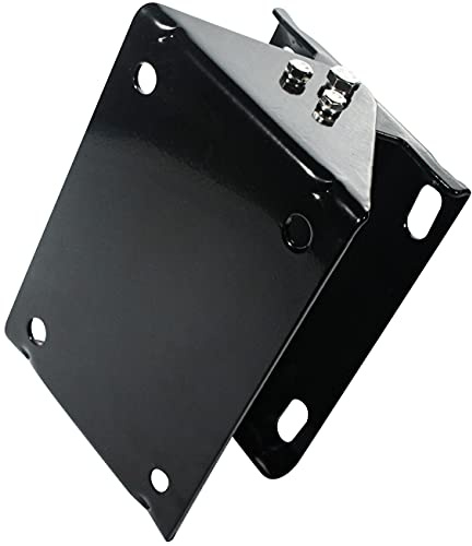 BLUBIRD HRS3812 20 ga. 8.5 x 6 Universal Hose Reel Swivel Mount for Floor, Wall, Ceiling, 140 Degree Rotation, Black Powder Coated, Steel, 4 Slotted Holes