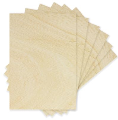 CHELY INTERMARKET Tableros Contrachapado Abedul 50x60 CM 10 MM 1 Unidad Madera Natural Corte Láser CNC Manualidades Pirograbado Modelismo Decoración Artesanía Tablero Bricolaje Precisión