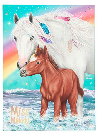 Depesche 11418 Briefpapier Set, Miss Melody, mit linierten Briefblättern, Umschlägen und schönen Stickern zum Verzieren, ca. 22 x 16,3 x 1,3 cm groß