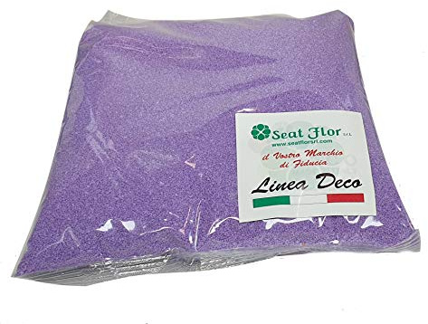 Farbiger Sand, 0,5 mm, 1 kg Beutel (25 Farben verfügbar) (Lila)