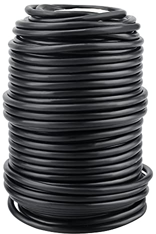 KINGLAKE 20 m Filo da Giardino Nero da 3.5 mm Filo da Giardino in plastica Filo da Giardino Filo per Piante Filo di Supporto per Piante