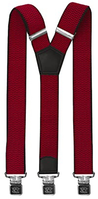Fabio Farini 4 cm breiter Hosenträger Y Form für Herren | elastisch & verstellbar mit 3 extra starken Metallclips