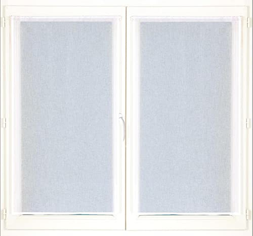 Atout Ciel Coppia di tende con passapasta pronte da appendere, 2 x 60 x 90 cm, colore: Bianco