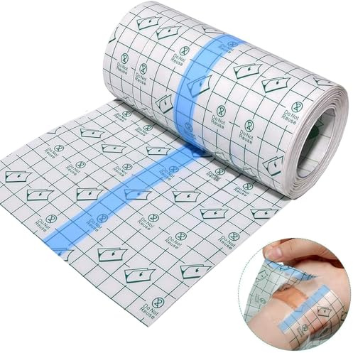 ANAMPION Tattoo Aftercare Wasserdichte Bandage (15 cm x 2 m), zweite Haut, Tattoo-Abdeckung, wasserdichte Tattoo-Abdeckung für Schwimmen, Tattoo-Pflege, Hautschutz, Kunststoffabdeckung