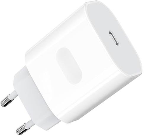 Chargeur Prise USB C, 25W Embout Chargeur Rapide for iPhone 16 15 14 13 12 11 8 Plus Pro Max X XS XR SE Mini Pad, Type C Secteur Alimentatio Mural Adaptateur Fast Charger Tete Emberify