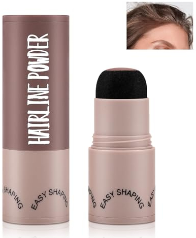 Boobeen Haar Puder Stick, Haaransatz Schatten Stick, Graues Haar Wurzel Cover Up Powder, Instantly Haar Farbe Concealer für Frauen mit dünner werdendem Haar