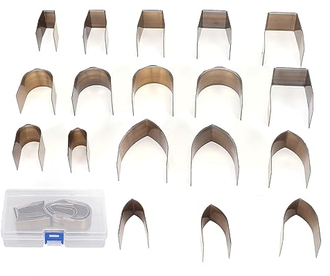 Leder-Stanzformen-Set, 18-teilig, Hartstahl, Schnelles, Perfektes Schneiden Mit Karton, Einfach zu Bedienende Stanzform Für Die Herstellung von DIY-Riemen, Gürteln, Geldbörsen