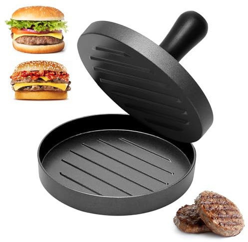 Burger Press Patty Maker, Non-Stick Meat Patty Hamburger Maker, Homemade Burgers Mold Machine with Abs Handle for Barbecues and Outdoor Events