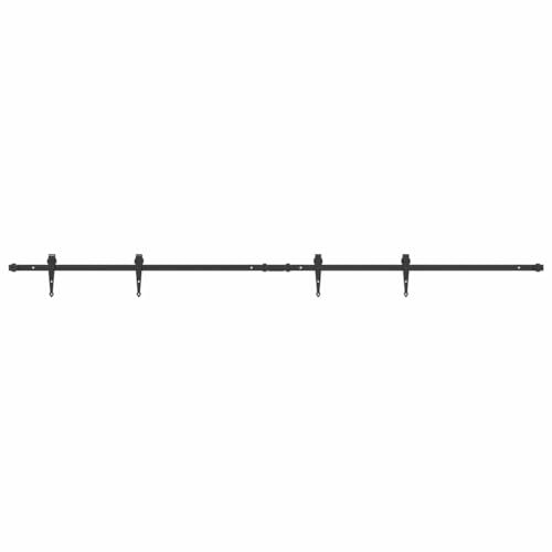 vidaXL Kit de puerta corredera de armario acero carbono 213 cm